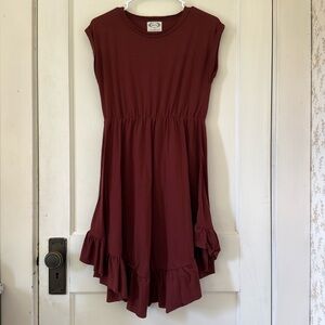 Joyfolie Burgundy Dress